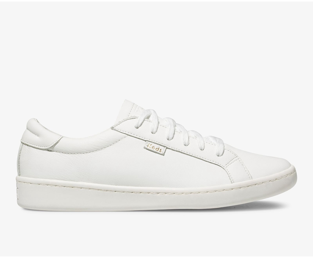 Zapatillas Keds Mujer Blancas - Ace Cuero - 305-REFCMN